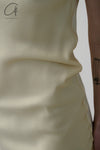 BASERANGE 24 Autumn and Winter One-shoulder Dress Portugal BAS-DROSD-VI-AU24-SFYH DROSD-VI Sofia Yellow